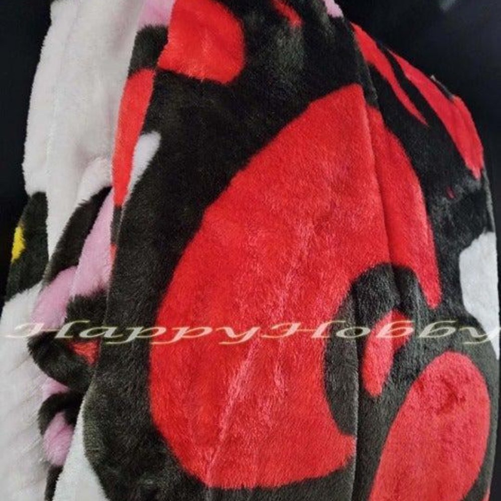 Hello Kitty Twin / Full Raschel Blanket Ribbons - Picture 3 of 4